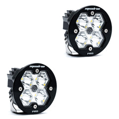 Baja Designs Squadron-R 2.0 Pro Black LED Auxiliary Light Pod Pair, No Harness, Spot, Clear 59-7801-2NH