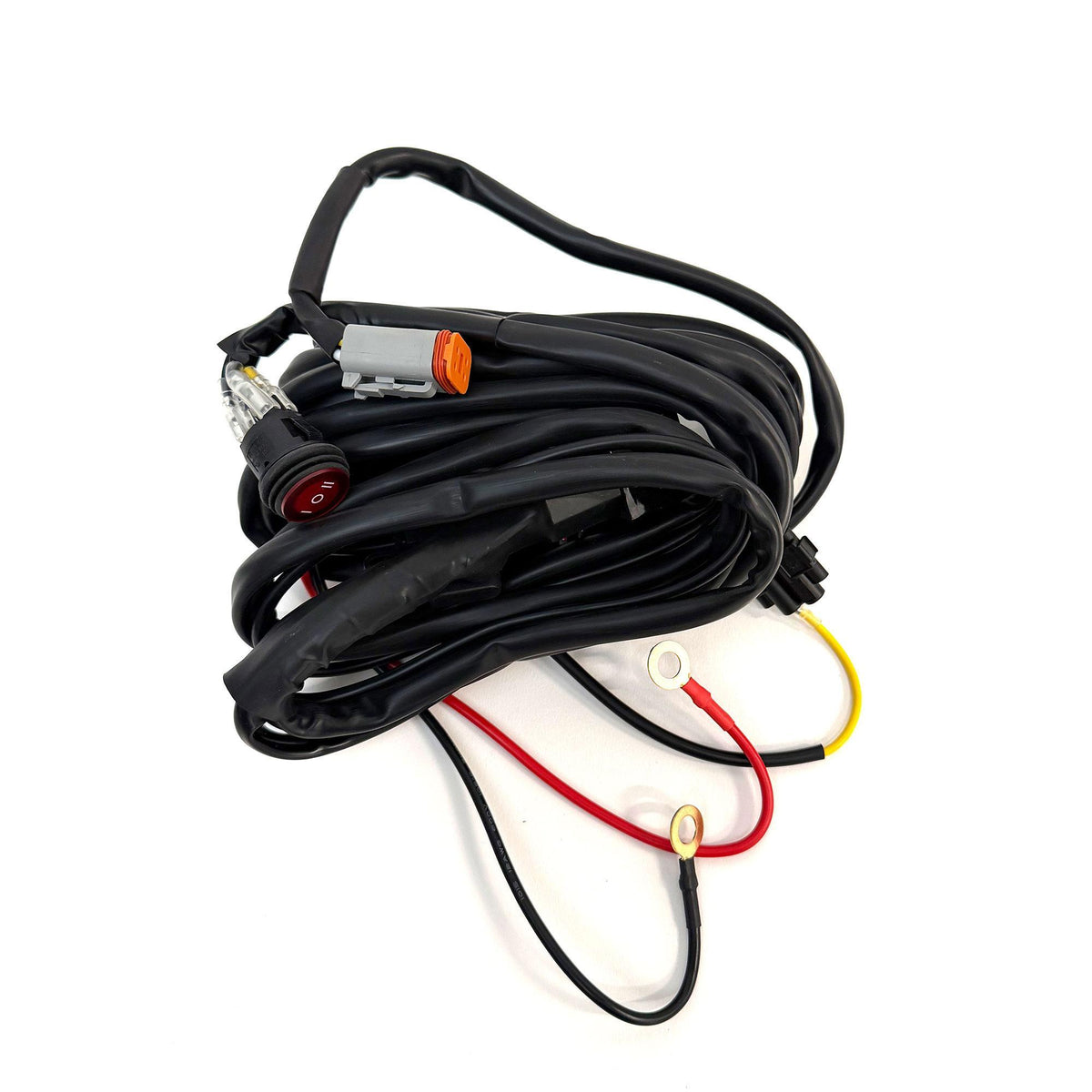 Baja Designs Squadron 2.0 4-Pin Deutsch On/Off 1-Light Harness with Backlight, 150W Max 60-0058