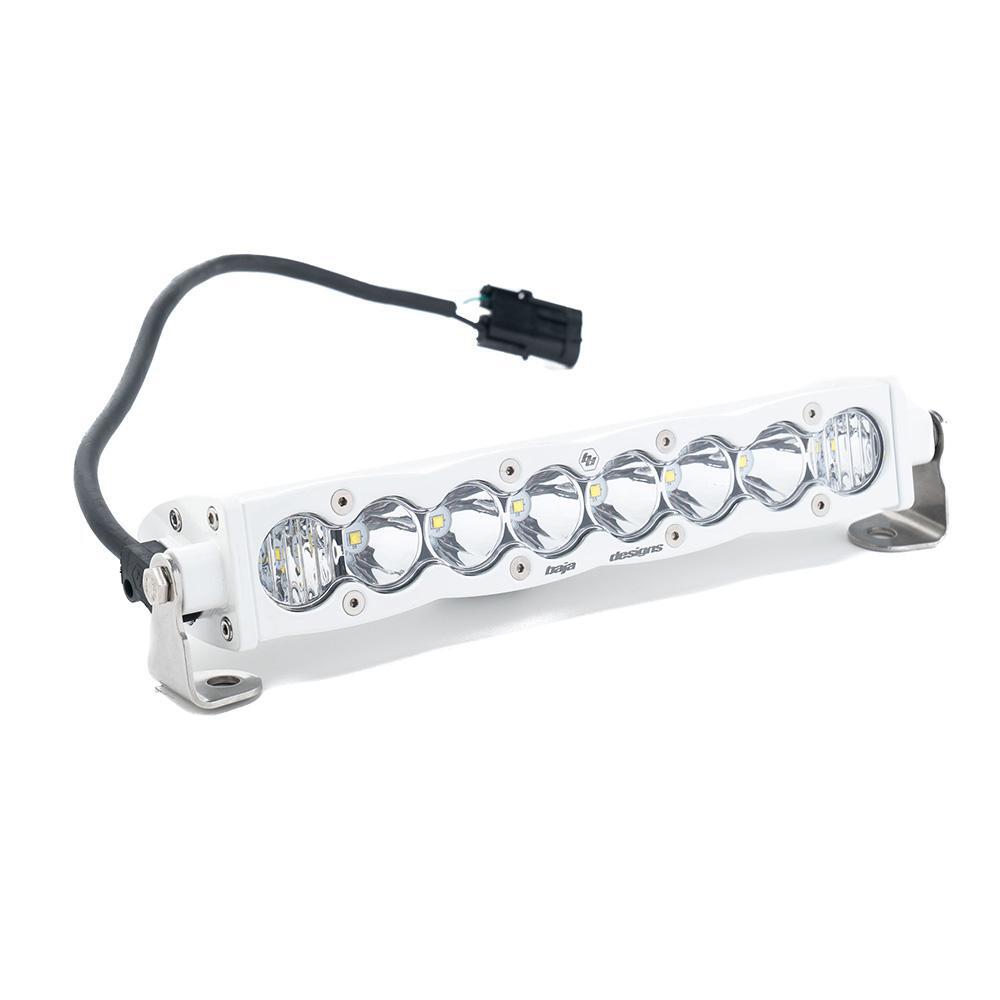 Baja Designs S8 White Straight LED Light Bar, 10 Inch, Driving/Combo, Clear 701003WT