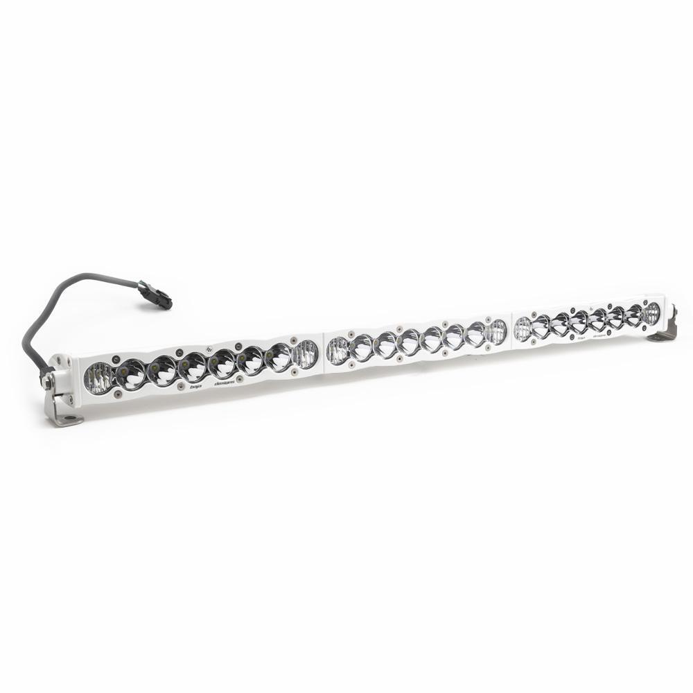 Baja Designs S8 White Straight LED Light Bar, 30 Inch, Driving/Combo, Clear 703003WT