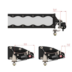 Baja Designs Reflex Light Actuator Kit for OnX6+ Light Bar, Double, 20 in. and Longer 80-0012