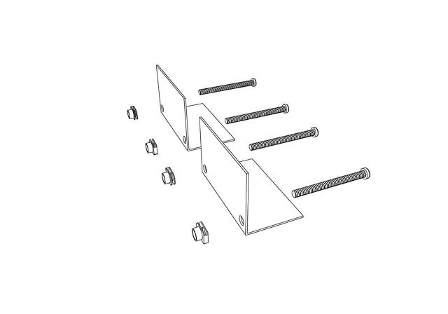 BAK Industries PARTS-276A0001 Service Kit - BAKBox2 - Clamping Brackets C - (2) - w/U-Nuts and Screws