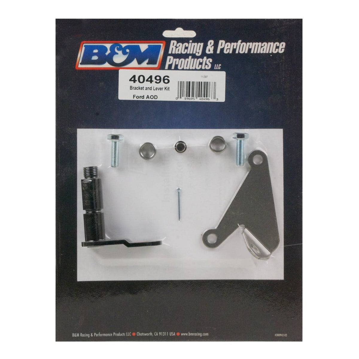 B&M 40496 BRACKET AND LEVER KIT AOD