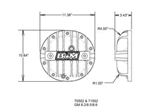 B&M 70502 DIFF COVER,GM 8.2, 8.5 and 8.6 10 BOLT CAS