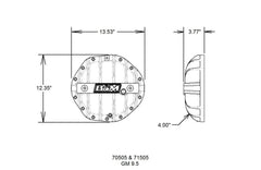 B&M 70505 DIFF COVER, GM 9.5 14-BOLT CAST ALUM.