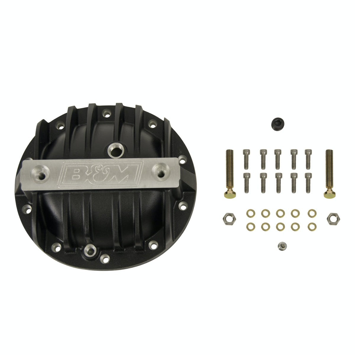 B&M 71502 DIFF COVER-BLACK,GM 8.2, 8.5 and 8.6 10 BO