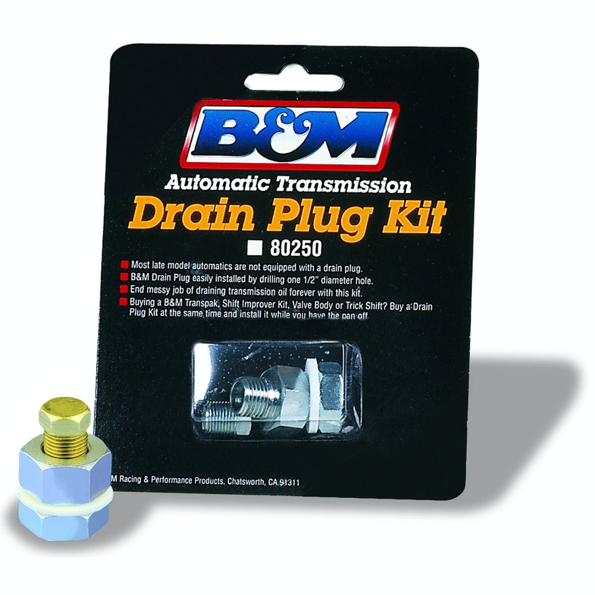 B&M 80250 DRAIN PLUG KIT