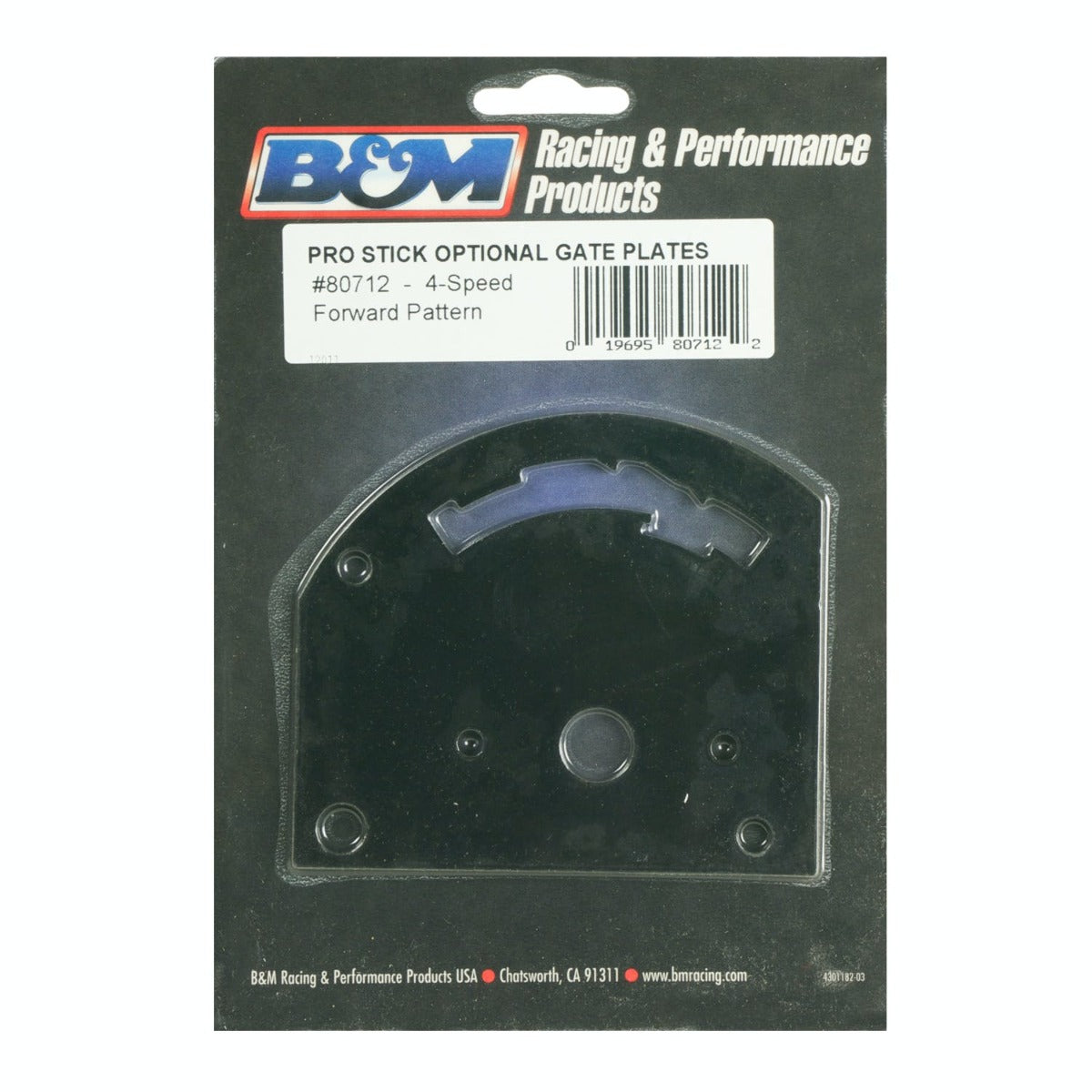 B&M 80712 GATE PLATE 4 SPEED
