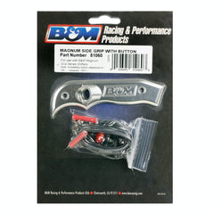 B&M 81060 MAGNUM GRIP SDE PLT W/BTN, LEFT, CLEAR