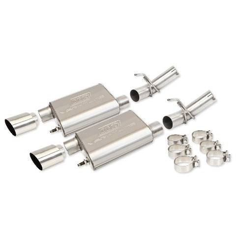 BBK Performance Parts 41005 2005-2010 Mustang GT 4.6 Varitine Axle Back Exhaust Kit (Mild Steel)