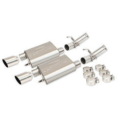 BBK Performance Parts 41005 2005-2010 Mustang GT 4.6 Varitine Axle Back Exhaust Kit (Mild Steel)