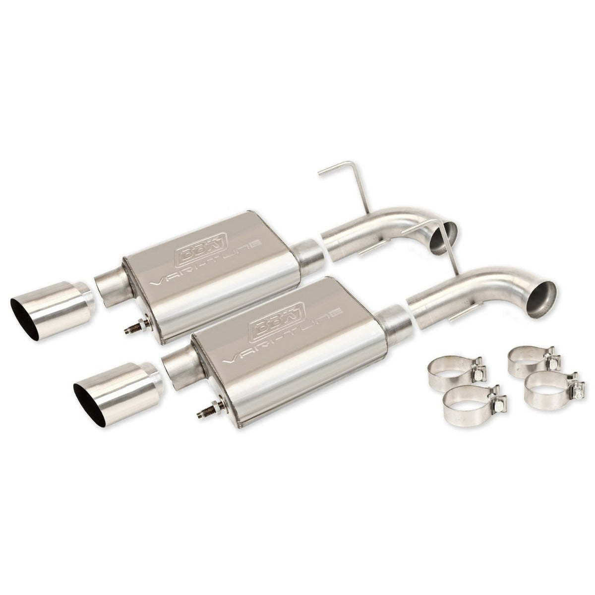 BBK Performance Parts 41015 2011-2014 Mustang GT 5.0 Varitine Axle Back Exuast Kit (Stainless Steel)