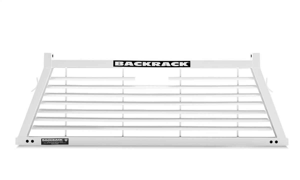 BACKRACK Louvered Headache Rack Frame, White for 2007-2026 Silverado/Sierra 1500, 2004-2026 F-150, Tundra and Titan XD 12900W