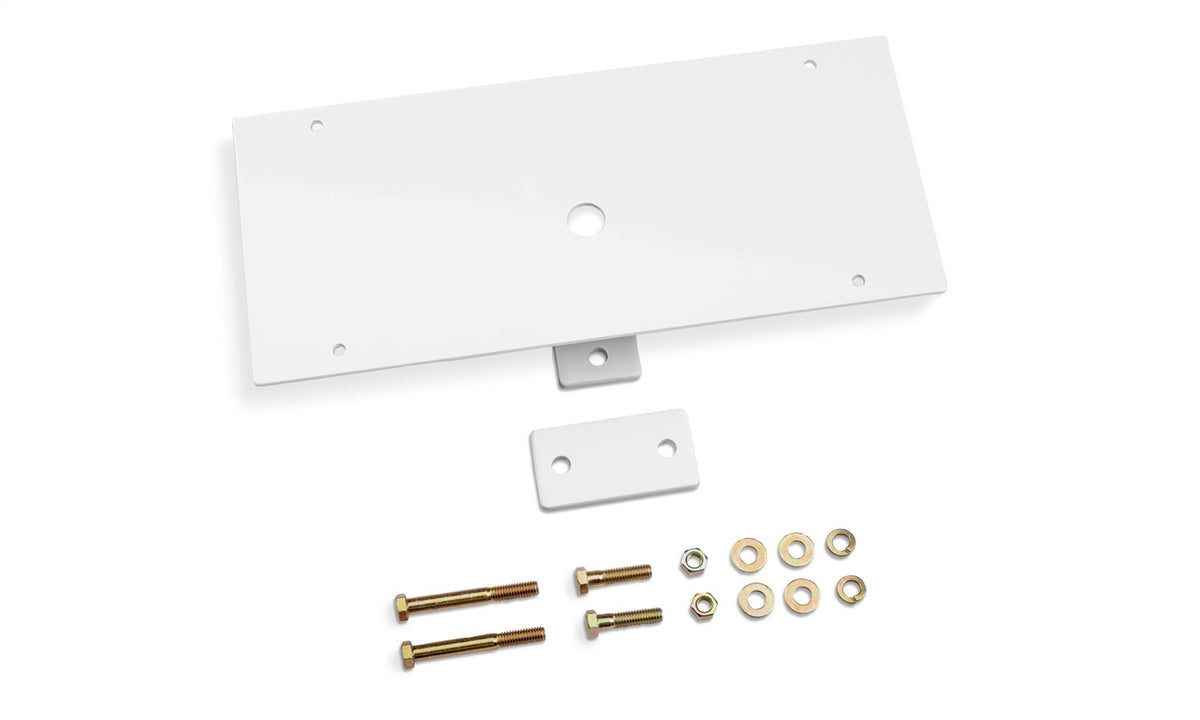BACKRACK Utility Light Bracket, 16 in. x 7 in. Rectangle Base, Center Mount, White 91002RECW