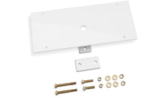 BACKRACK Utility Light Bracket, 10.5 in. Octagon Base, Center Mount, White 91002W