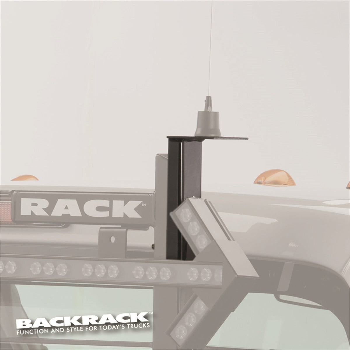 BACKRACK 91008 Antenna Bracket 3.50 Square with 7/8 Hole.
