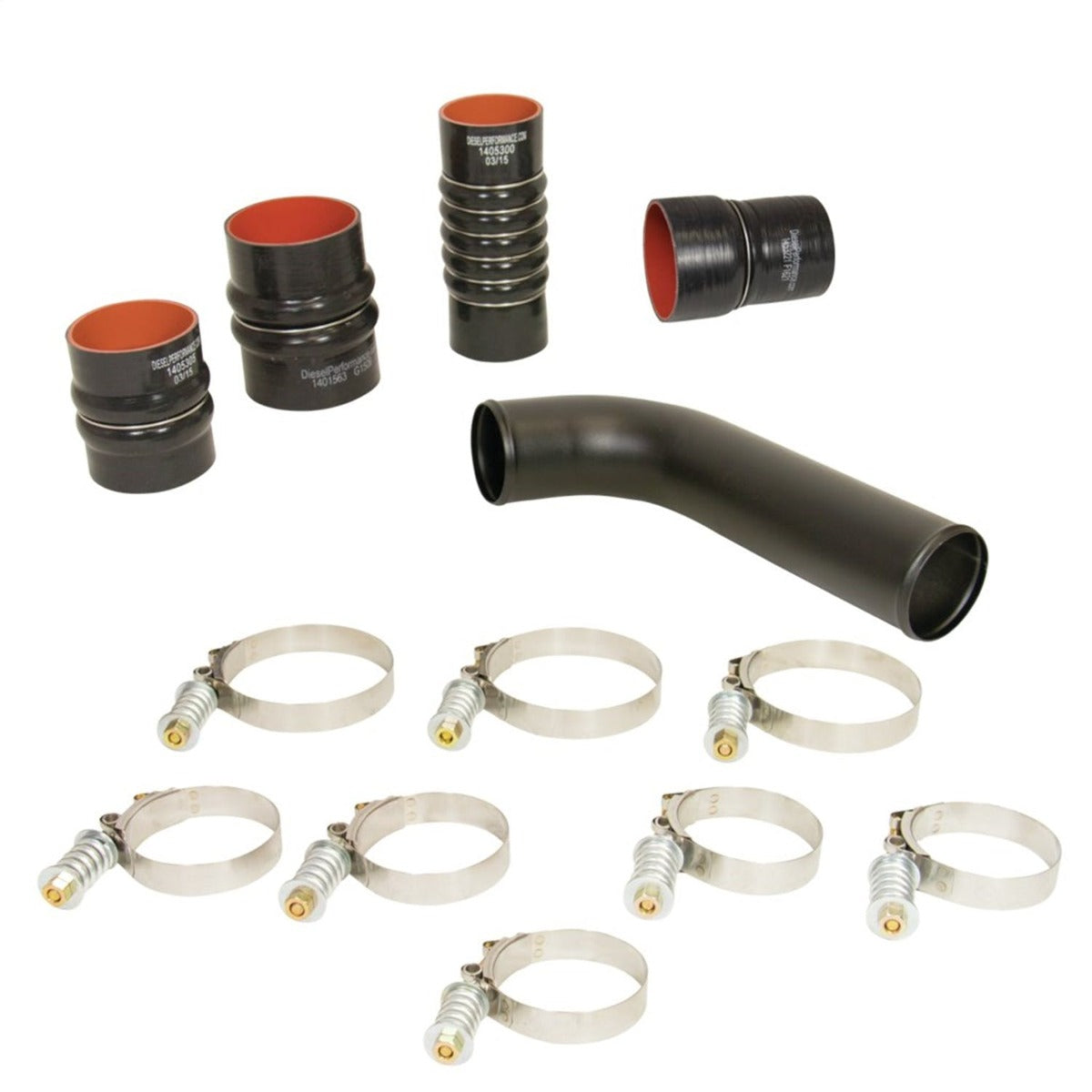 BD Diesel Performance 1045216 Intercooler Hose/Clamp Kit-Dodge 2007.5-2009 6.7L