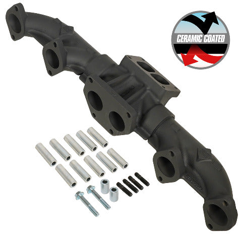 BD Diesel Performance 1048006 ISX T6 Ceramic Coated Exhaust Manifold / Cummins Signature 600 / ISX Pre-2002
