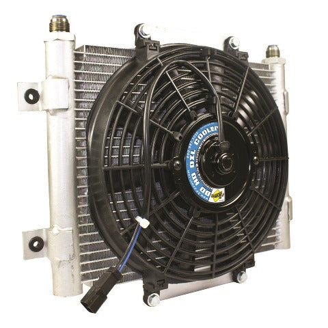 BD Diesel Performance 1300611 Xtrude Core Heavy Duty Trans Cooler w/Fan /-10 JIC Male Connection