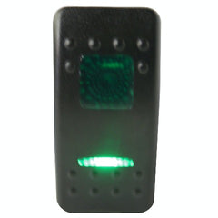 CLEARANCE - Bulldog Winch Co LLC 20257 Rocker Switch-ON/OFF 5-Pin Green