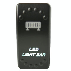 CLEARANCE - Bulldog Winch Co LLC 20260 Rocker Switch-ON/OFF 5-Pin LED Light Bar-White