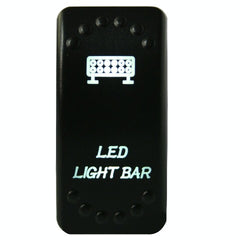 CLEARANCE - Bulldog Winch Co LLC 20260 Rocker Switch-ON/OFF 5-Pin LED Light Bar-White
