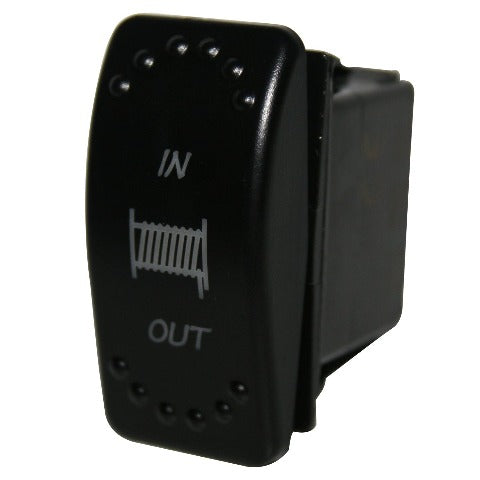 CLEARANCE - Bulldog Winch Co LLC 20261 Winch IN-OUT Switch 4pin -White Momentary(IN)-Center OFF-Momentary(OUT)