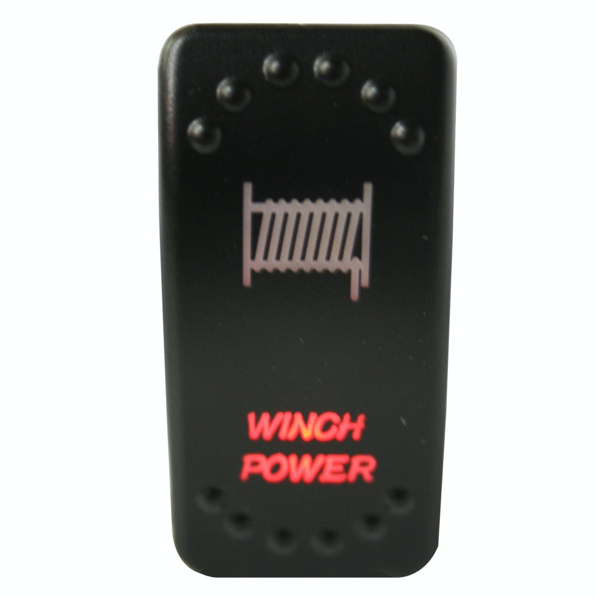 CLEARANCE - Bulldog Winch Co LLC 20262 Winch Power Rocker Switch - ON/OFF 5-Pin-Red