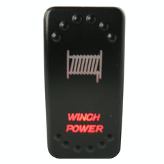 CLEARANCE - Bulldog Winch Co LLC 20262 Winch Power Rocker Switch - ON/OFF 5-Pin-Red