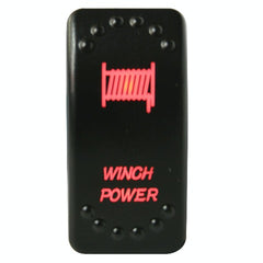 CLEARANCE - Bulldog Winch Co LLC 20262 Winch Power Rocker Switch - ON/OFF 5-Pin-Red