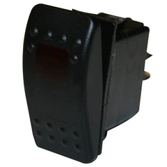 CLEARANCE - Bulldog Winch Co LLC 20284 Rocker Switch - Momentary (ON)/OFF Lighted Red 3-Pin
