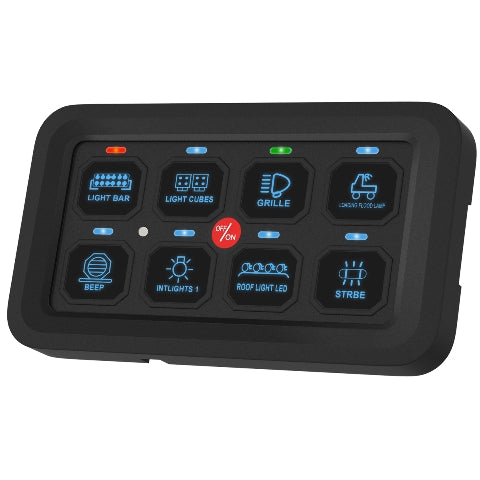 CLEARANCE - Bulldog Winch Co LLC 8 Gang Switch Panel System 20445