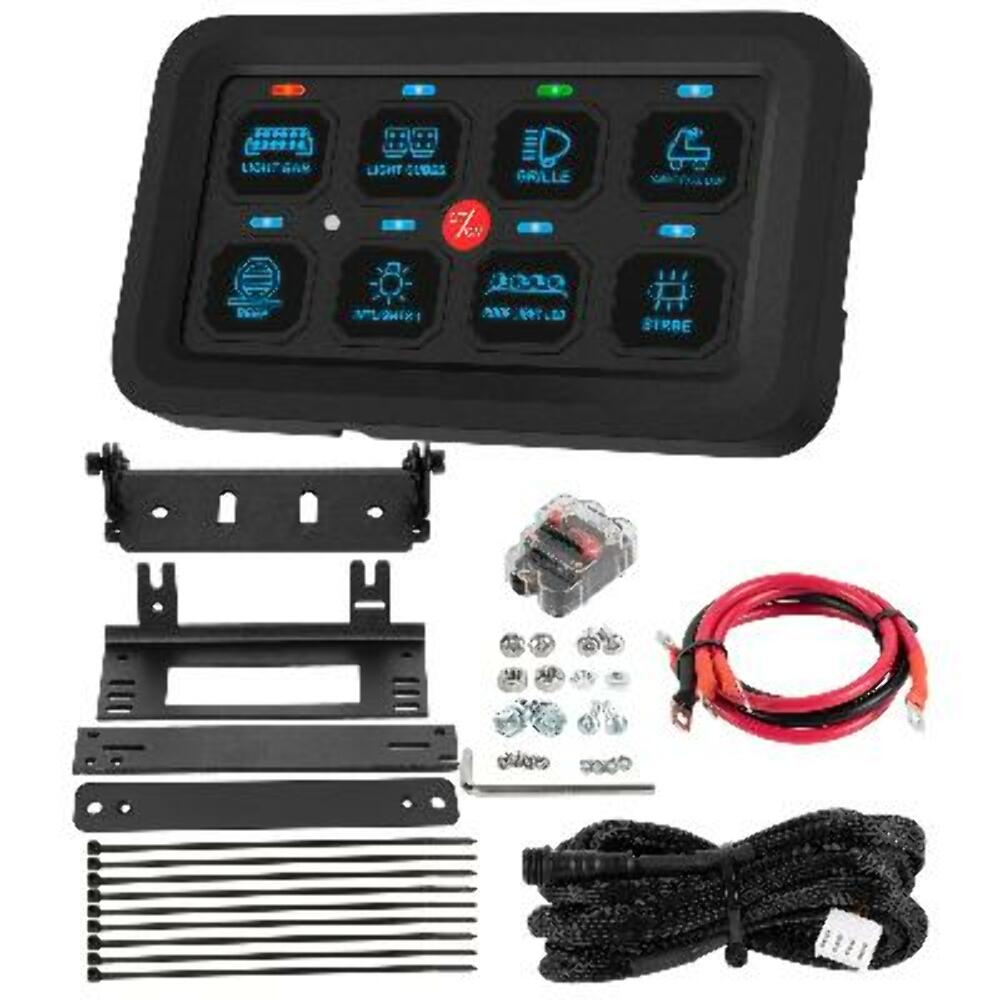 CLEARANCE - Bulldog Winch Co LLC 8 Gang Switch Panel System- Bluetooth 20446