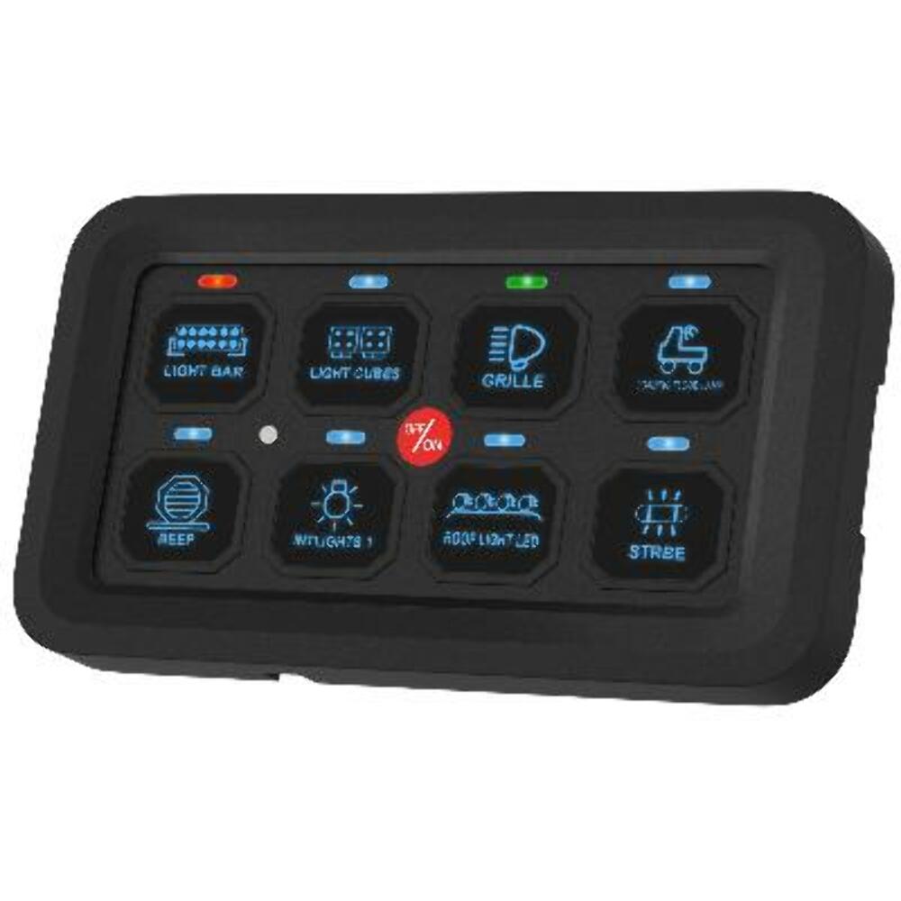 CLEARANCE - Bulldog Winch Co LLC 8 Gang Switch Panel System- Bluetooth 20446