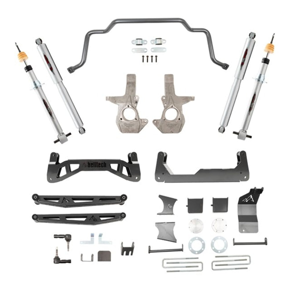 Belltech 150201TPS 7 Lift Kit Front and Rear Trail Performance Struts/Shocks