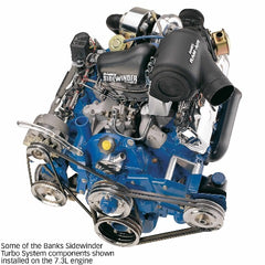 Banks Power 21062 Sidewinder Turbo Syst; Wstgtd-1983-93 Ford 7.3L Trk; E4Od