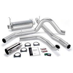 Banks Power 47511 Git-Kit; Single Exh; S/S-Chrome Tip-1999 Ford 7.3L Trk; W/Cat Conv