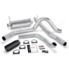 Banks Power 47513-B Git-Kit; Single Exh; S/S-Black Tip-2001-03 Ford 7.3L; W/Cat Conv
