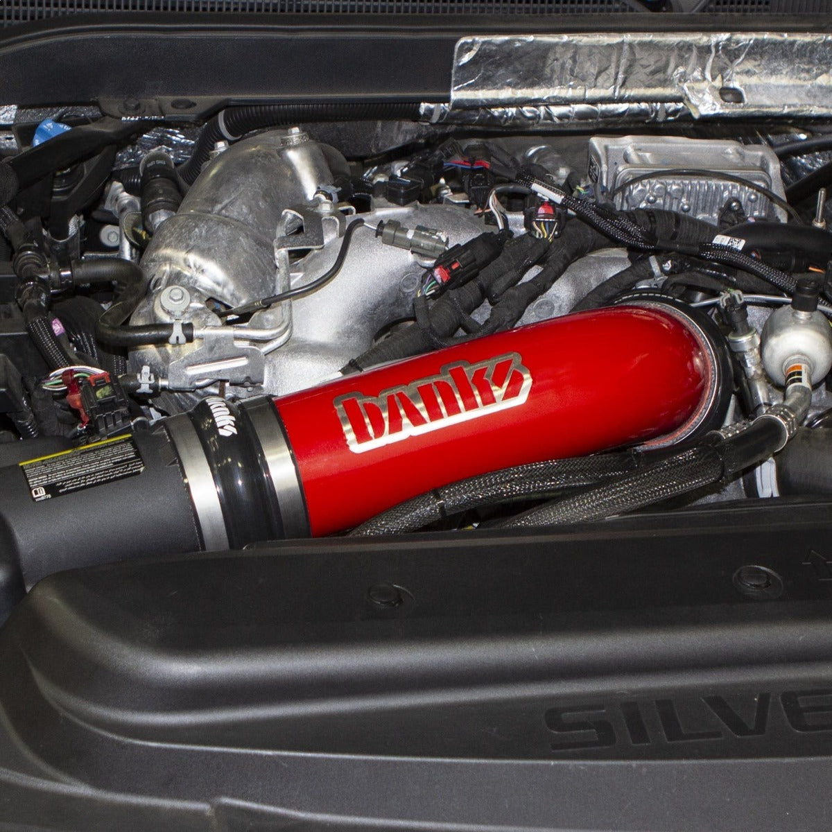 Banks Power 48000 Resonator delete System; Red; L5P intake