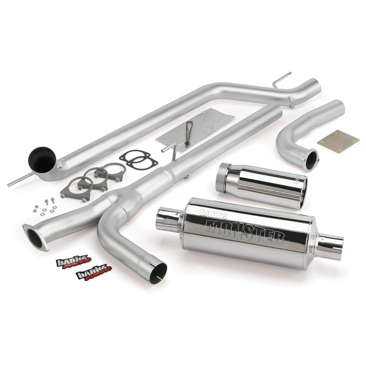 Banks Power 48123 Monster Exhaust System; S/S-Chrome Tip-2004-2014 Nissan 5.6L Titan; All