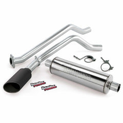 Banks Power 48355-B Monster Exhaust System; Single-Side Exit; S/S-Black Tip-2013-14 Chevy 5.3L; ECRB
