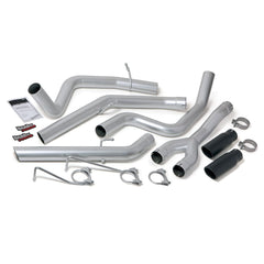 Banks Power 48602-B Monster Exhaust System; Duals; S/S-Black Tips-2014-15 Dodge Ram 1500; 3.0L Dsl