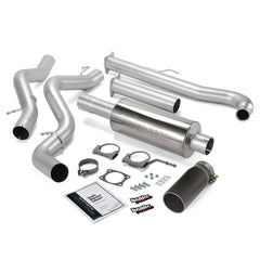 Banks Power 48628-B Monster Exhaust System; S/S-Black Tip-2001-04 Chevy 6.6L Sclb