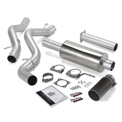 Banks Power 48633-B Monster Exhaust System; S/S-Black Tip-2002-05 Chev 6.6L; Ec/Ccsb