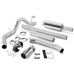 Banks Power 48637 Monster Exhaust W/Power Elbow; S/S-Chrome Tip-1998-02 Dodge 5.9L Std Cab