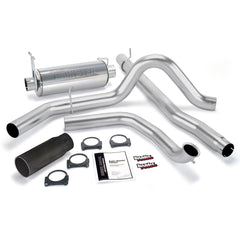 Banks Power 48656-B Monster Exhaust System; S/S-Black Tip-1999-03 Ford 7.3L; W/O Cat Conv