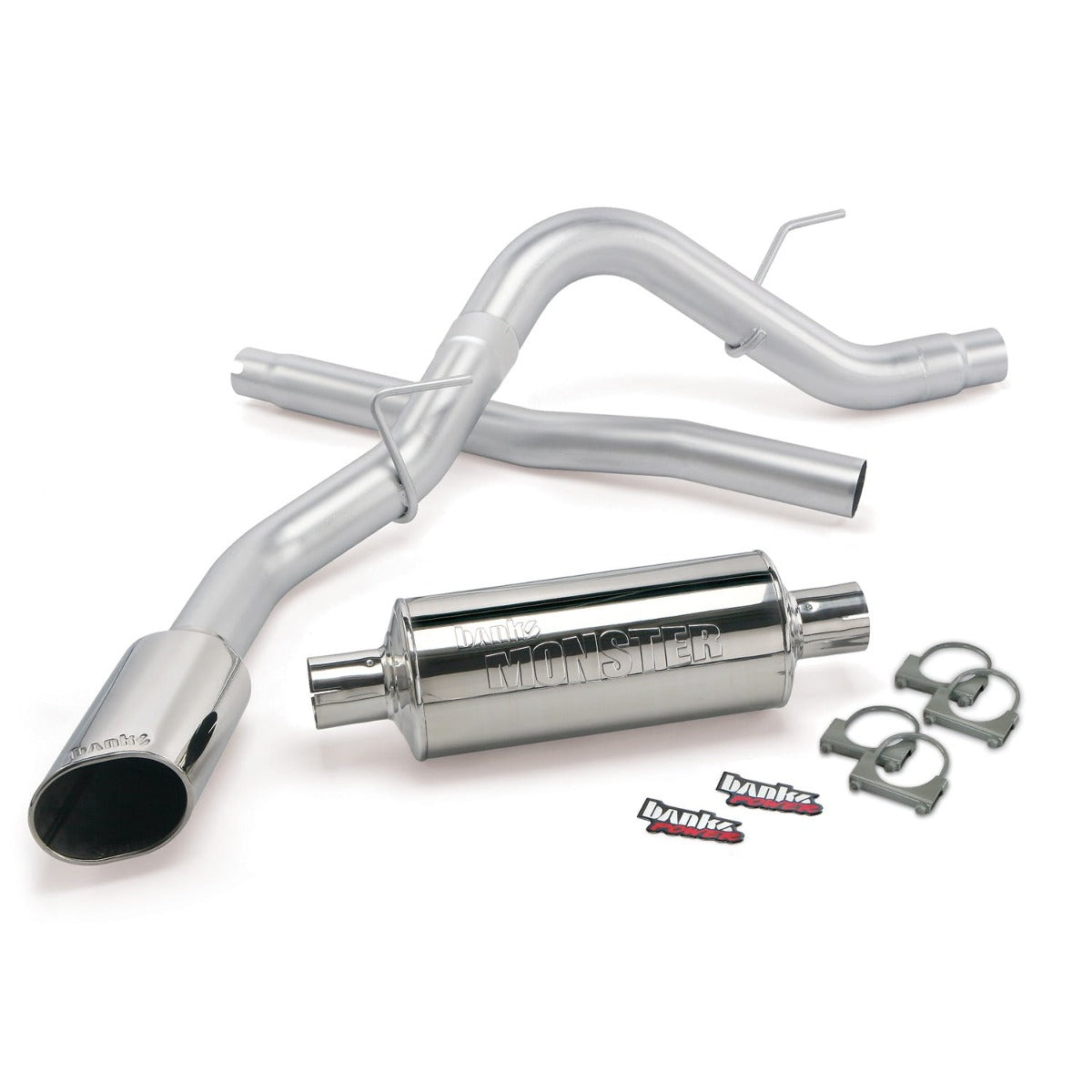 Banks Power 48761 Monster Exhaust System; S/S-Chrome Tip-11-14 Ford F-150; 3.5L EcBst; 5.0; 6.2L-R