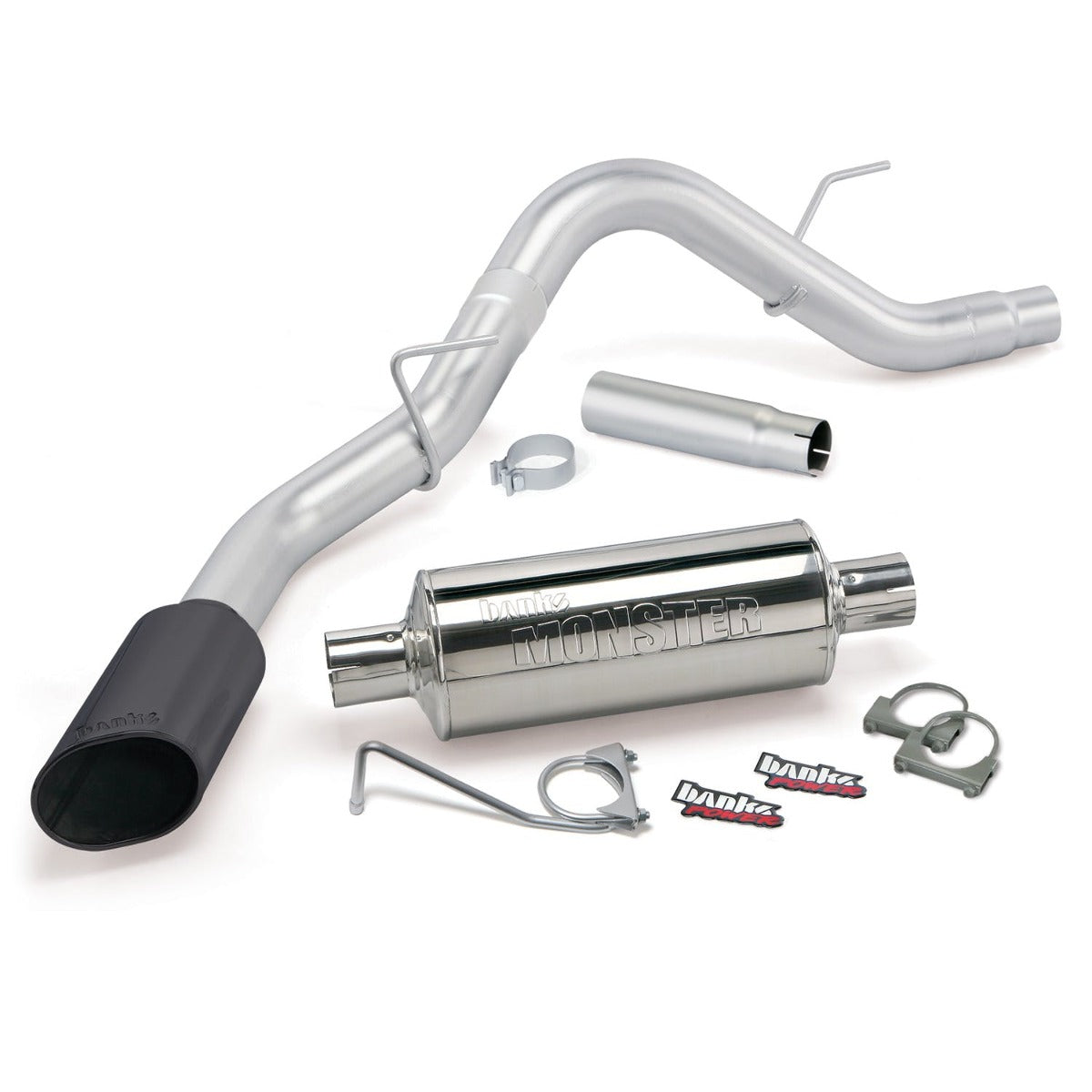 Banks Power 48762-B Monster Exhaust System; S/S-Black Tip-2015 Ford F-150; 2.7L; 3.5L EcBst; 5.0 V8;