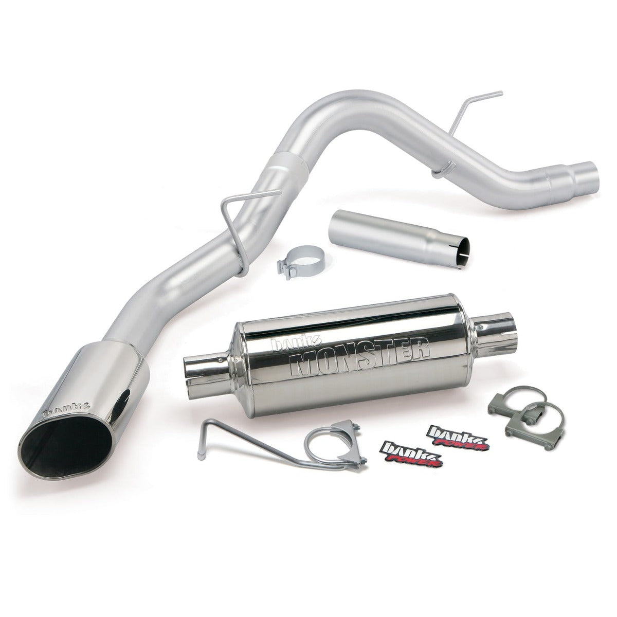 Banks Power 48762 Monster Exhaust System; S/S-Chrome Tip-2015 Ford F-150; 2.7L;3.5L EcBst; 5.0 V8;