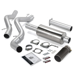 Banks Power 48940-B Monster Exhaust System; S/S-Black Tip-2006-07 Chevy 6.6L; Eclb